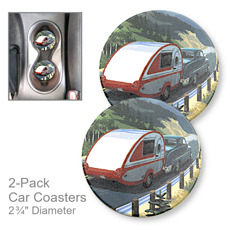 Camping Coasters for Car Cup Holders | Car Accessories