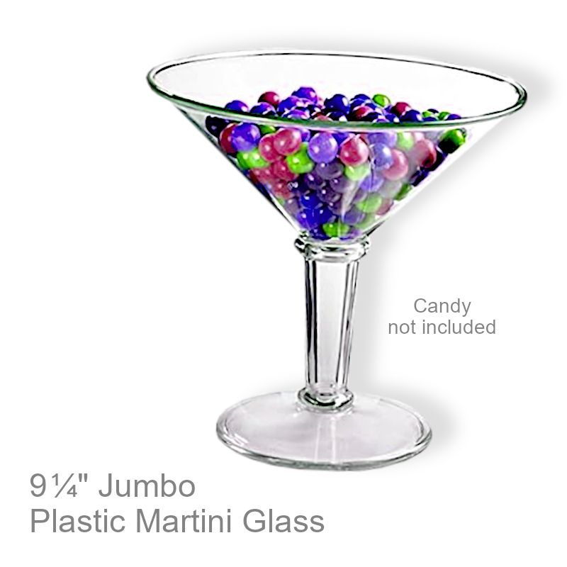 Plastic Jumbo Martini Glass Bowl | Office Candy Dish
