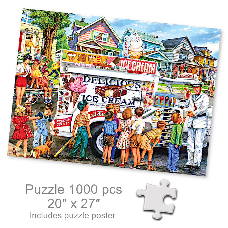 Nostalgic Ice Cream Truck Jigsaw Puzzle | Puzzles