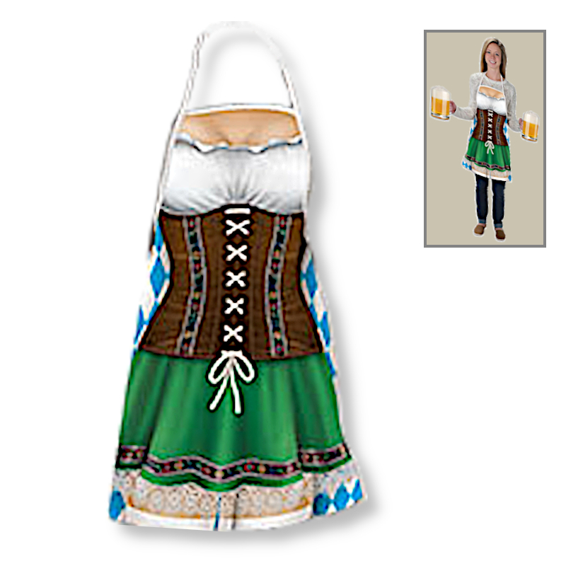 Funny German Beer Maid Kitchen Apron | Kitchen & Grill