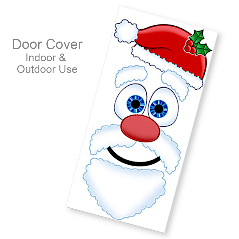 Jumbo Santa Face Door Cover | Party Decorations