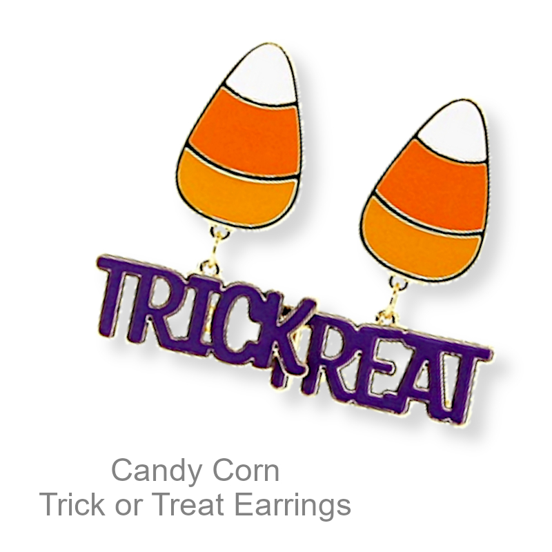 Halloween Candy Corn Earrings | Halloween