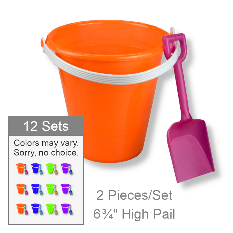 Wholesale Plastic Beach Pail With Shovel | Beach Toys