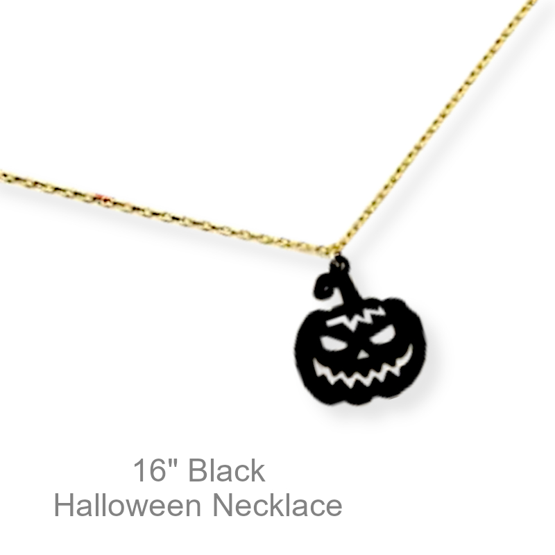 Jack-O-Lantern Necklace | Halloween Jewelry