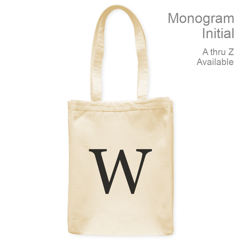 Custom Monogram Tote Bag | Personalized Initial