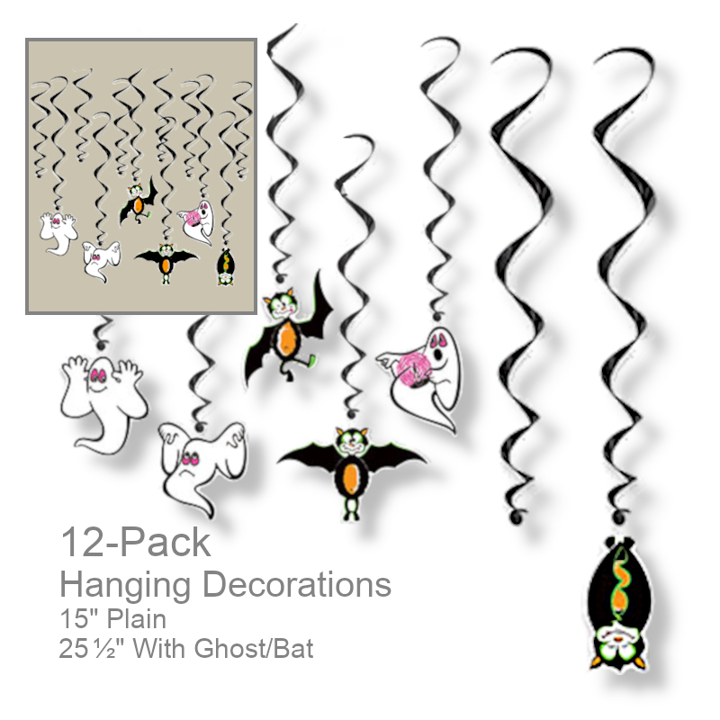 Bats/Ghosts Hanging Decorations | Party Decorations