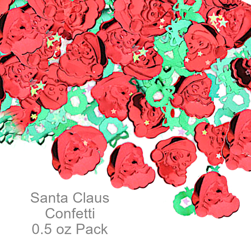 Santa Claus & Wreaths Confetti | Party Decorations