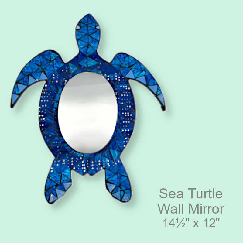 Shop Now Beach Themed Mirror Wall Plaque Sea Turtle | Mirrors