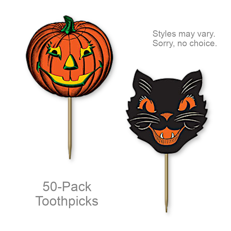 Nostalgic Pumpkin/Cat Toothpicks | Party Serveware