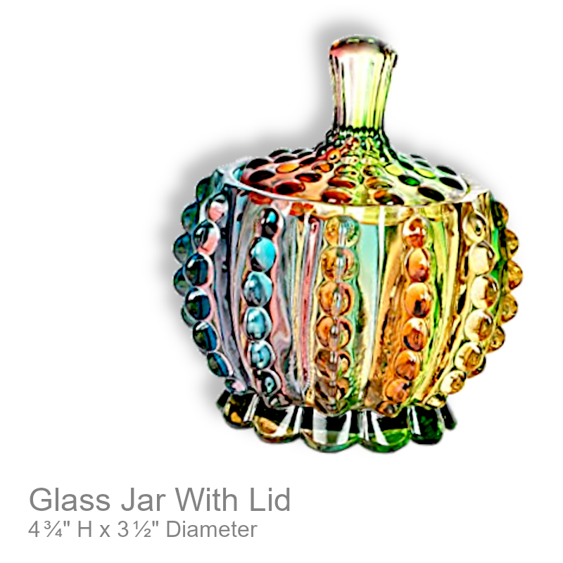 Glass Apothecary Jar With Lid | Office Candy Dish