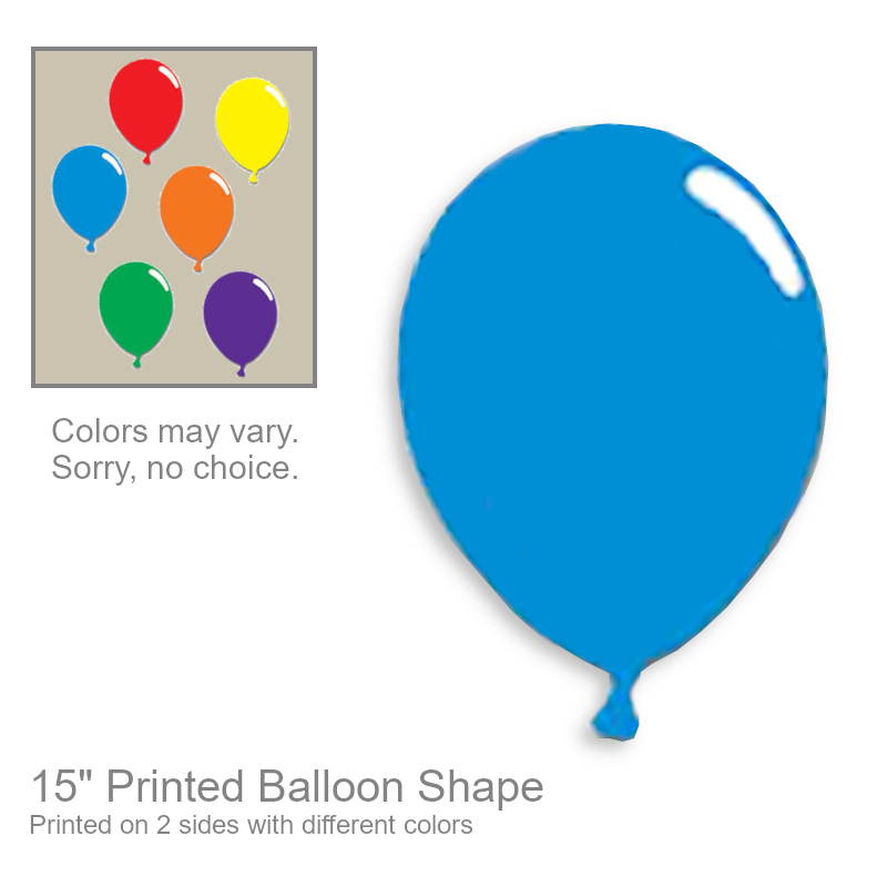 Printed Balloon Shape Wall Decoration | Party Supplies