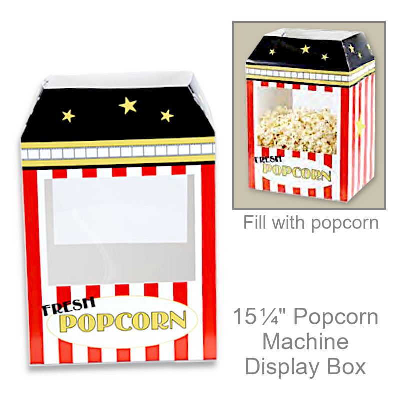 Paper Popcorn Machine Display Box | Party Decorations