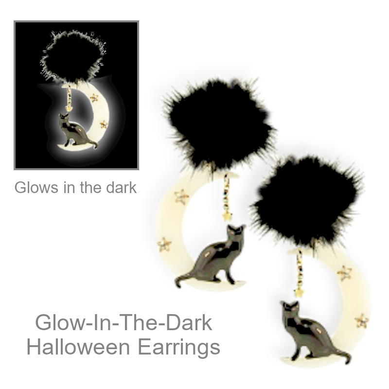Glow In The Dark Halloween Earrings | Halloween