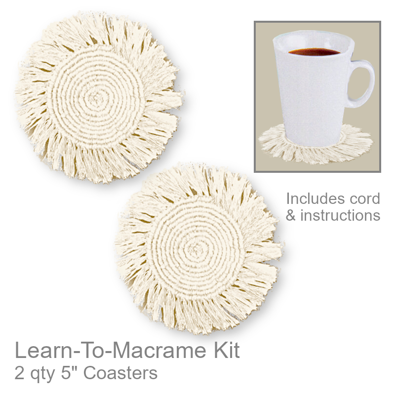 Coaster Learn-To-Macrame Kit | Craft & Hobby Kits