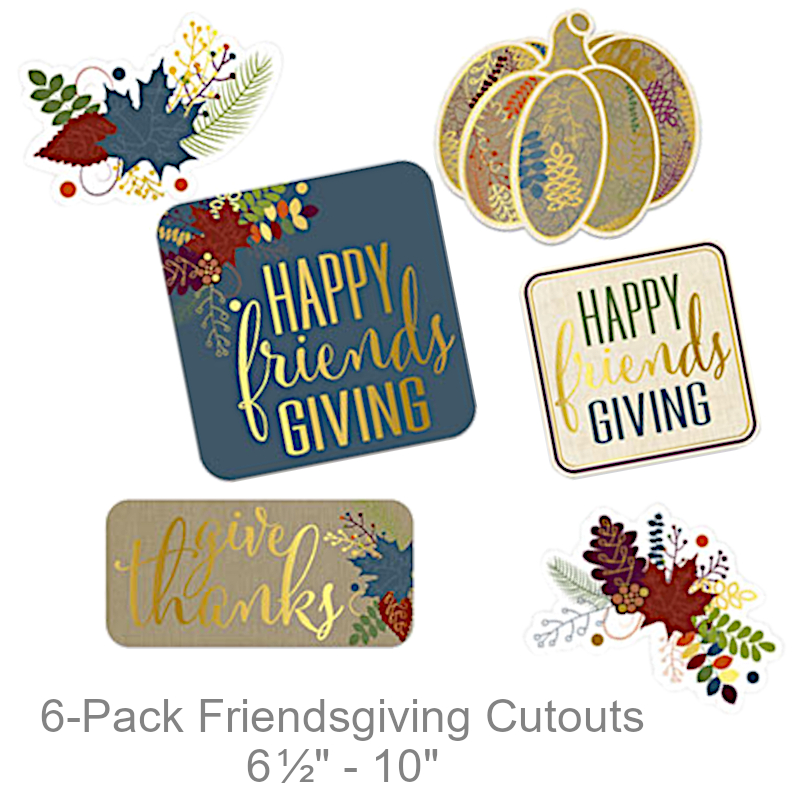 Foil Friendsgiving Cutouts | Party Decorations