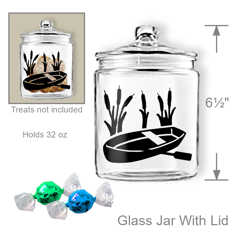 Row Boat Nautical Treat Candy Jar | Office Candy Dish