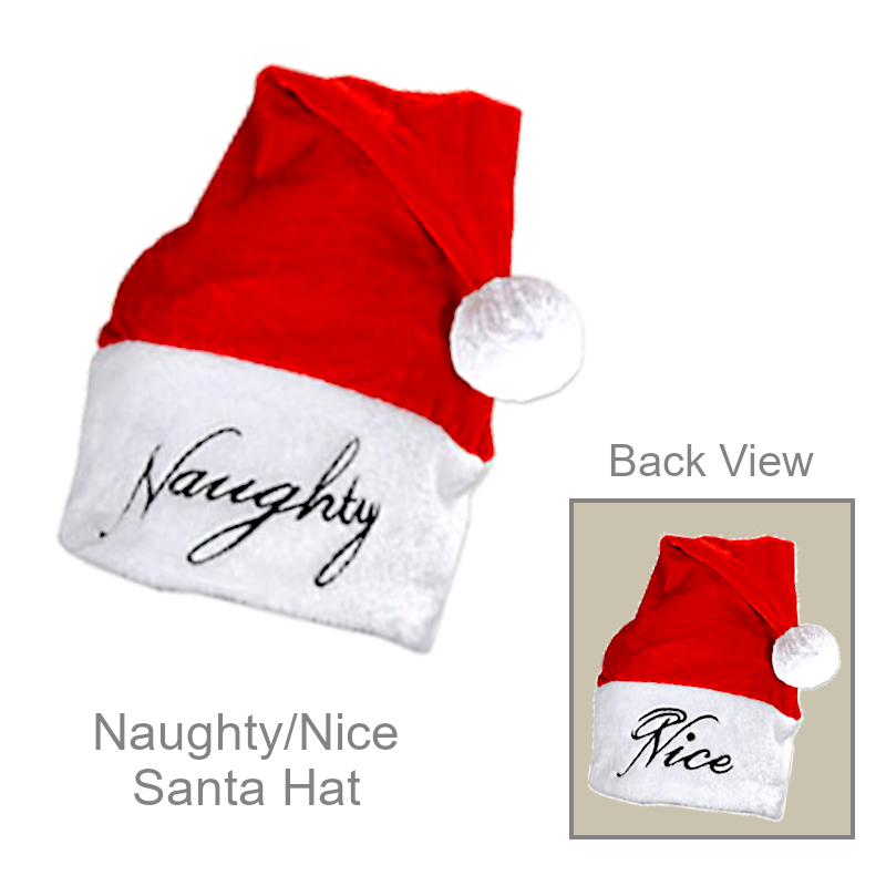 Funny Naughty or Nice Santa Hat | Funny Party Hats