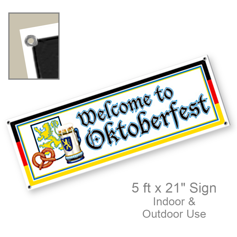 Outdoor Oktoberfest Welcome Banner | Party Decorations