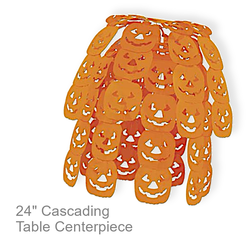Cascading Pumpkin Face Decoration | Party Decorations