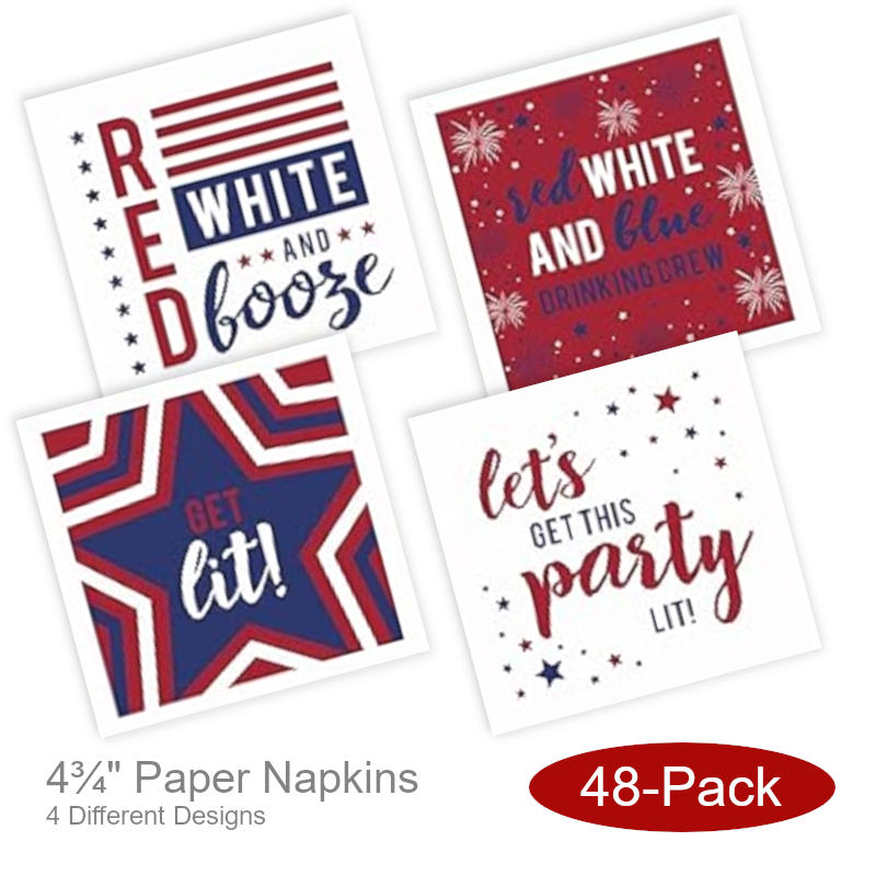 Patriotic Paper Napkins Party | 4th of July