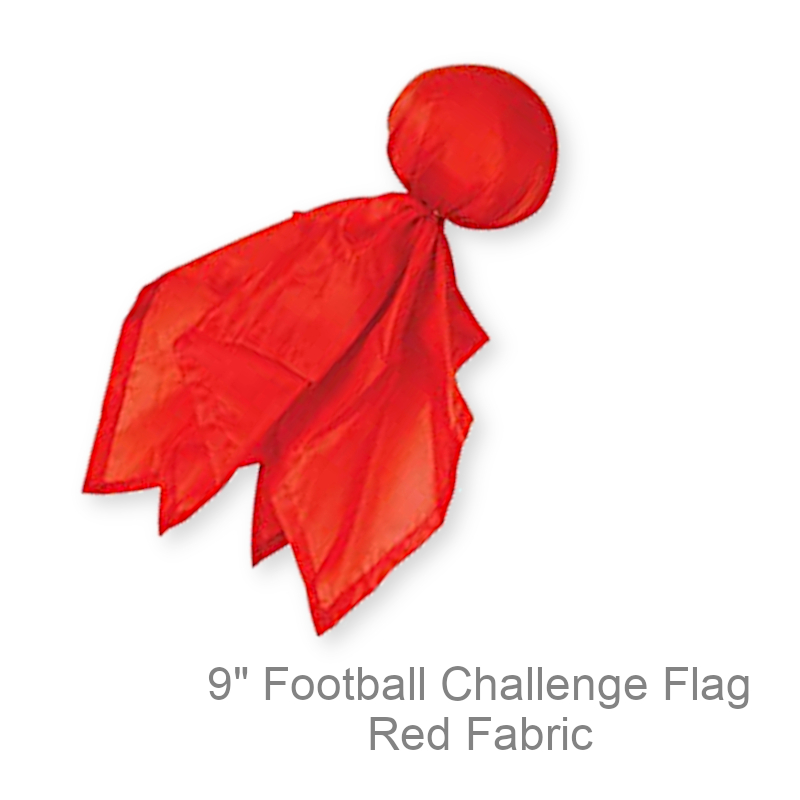 Red Fabric Football Challenge Flag | Party Supplies
