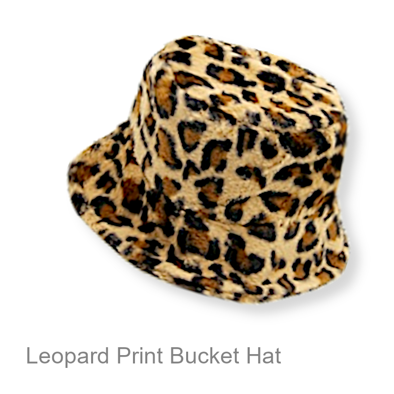 Leopard Print Bucket Hat | Caps & Hats