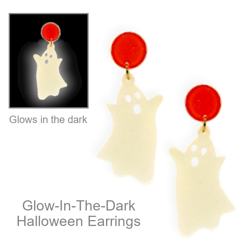 Glow In The Dark Halloween Earrings | Halloween