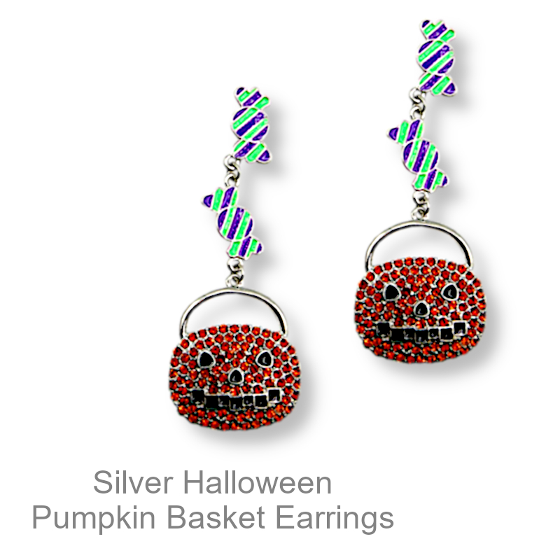 Jack-O-Lantern Earrings | Halloween