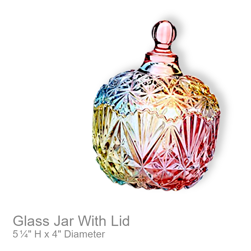 Glass Apothecary Jar With Lid | Office Candy Jar