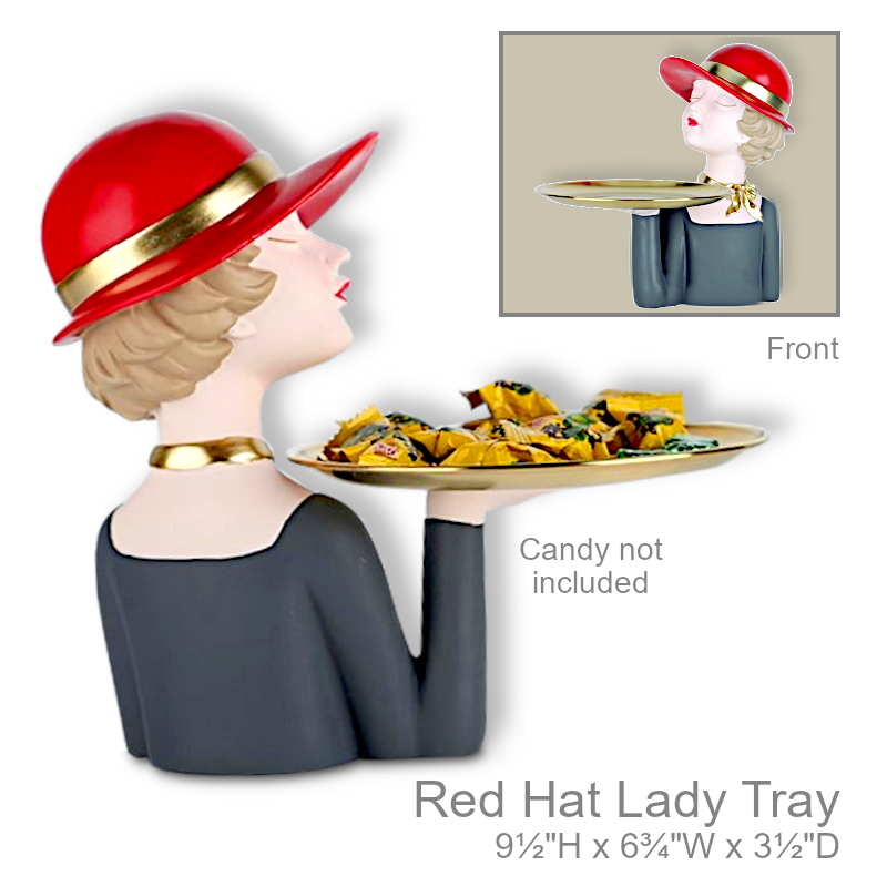Lady Girl Figurine Dish | Office Candy Dish