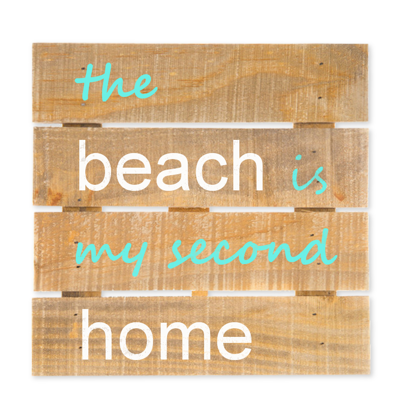 Beach Home Wall Sign | Ocean Seashore Decor