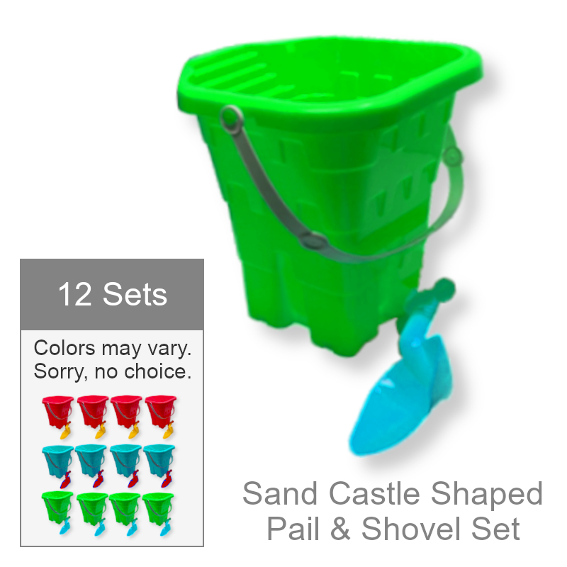 Wholesale Sand Castle Beach Pail w/Shovel Set | Toys