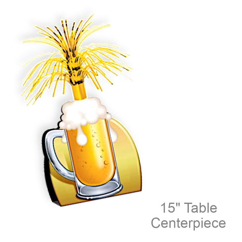 Cascading Beer Table Centerpiece | Party Decorations