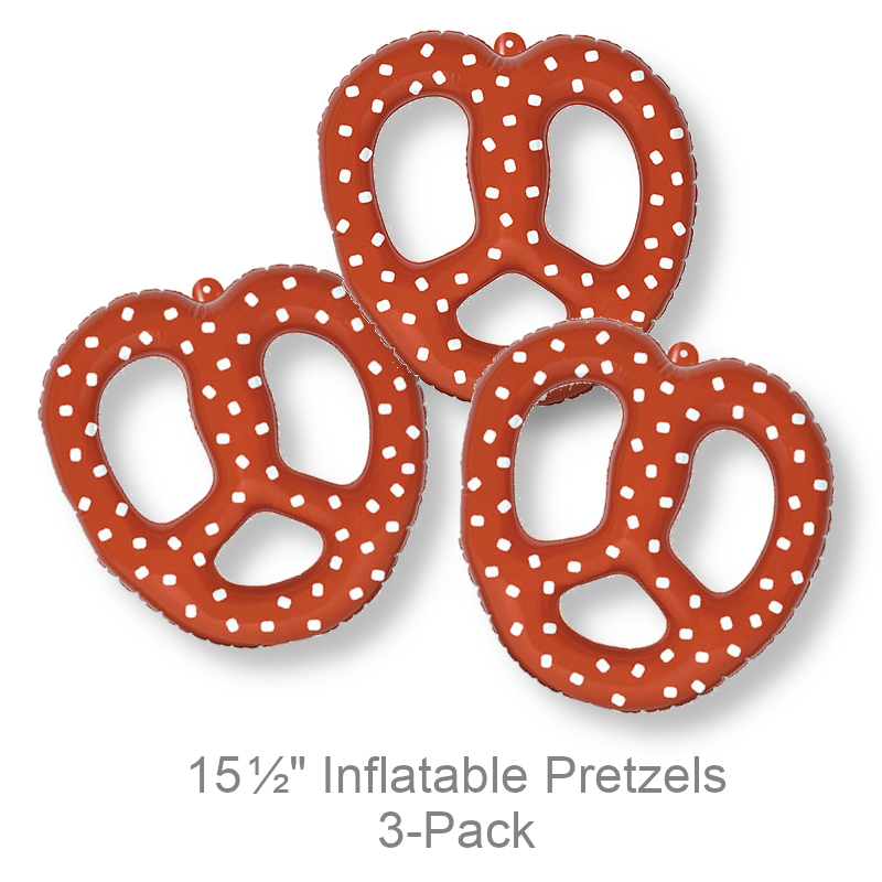 Funny Inflatable Pretzel w/Hanging Loop | Party Decor
