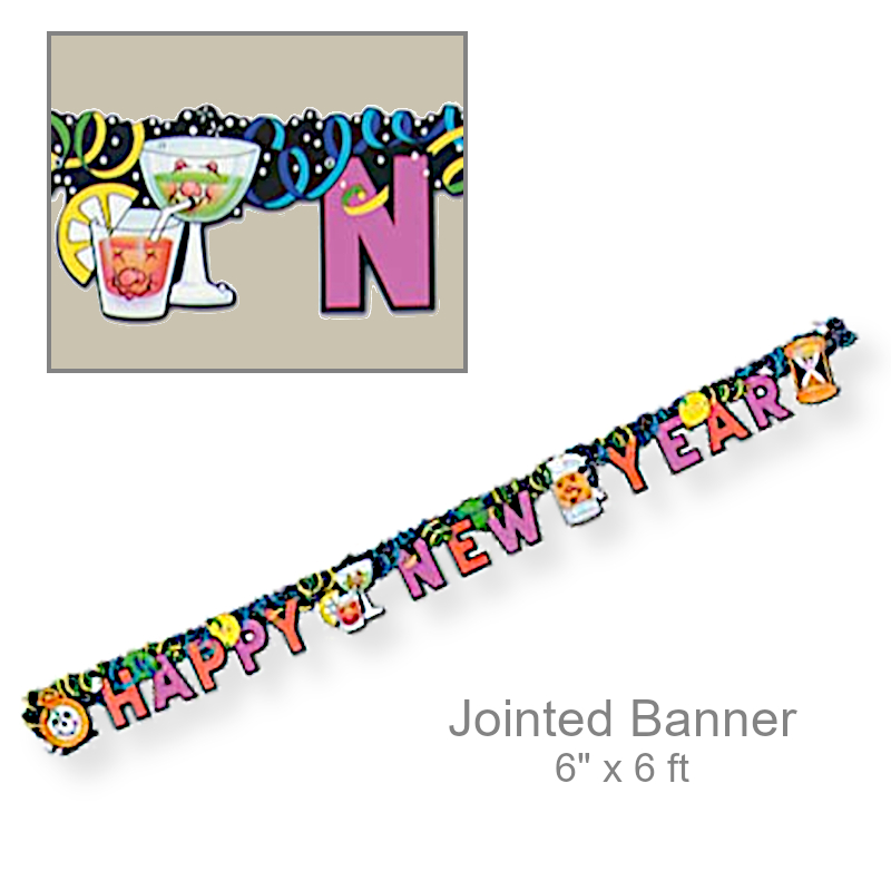 Jointed Happy New Year Banner Streamer | New Year's