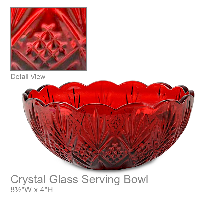 Glass Serving Bowl | Christmas Office Candy Dish