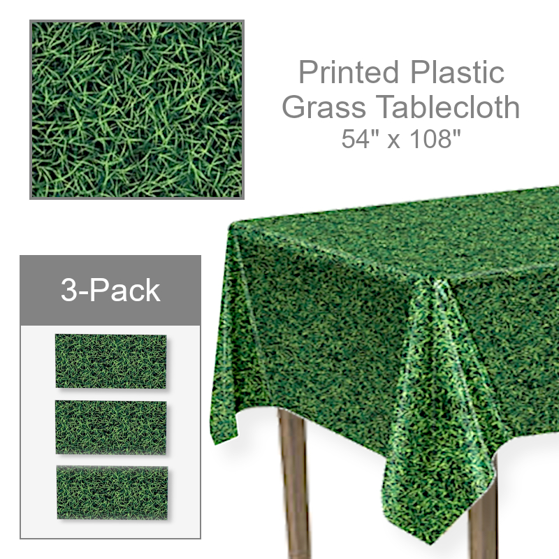 Printed Fake Grass Tablecloth | Party Supplies