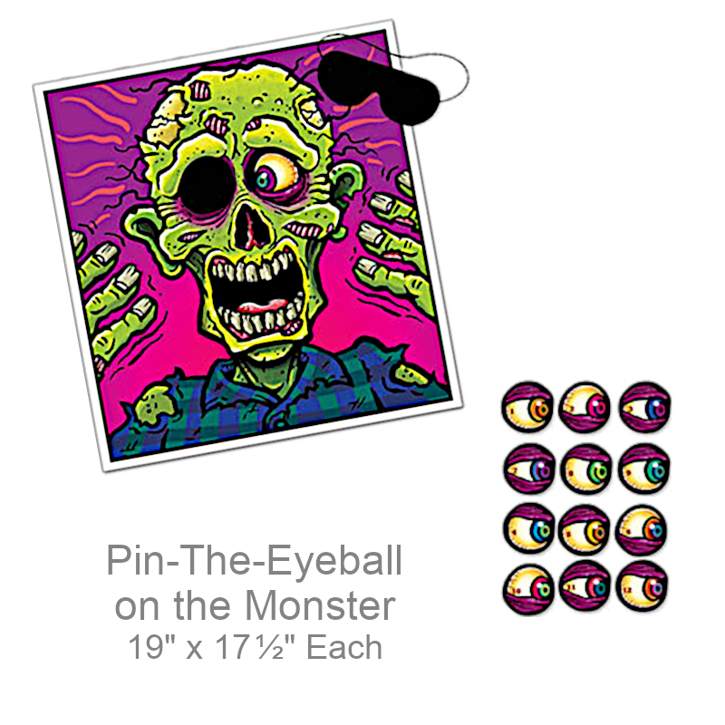 Pin-The-Eyeball On The Monster Game | Party Games