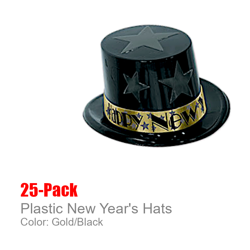 BULK New Years Hats With Stars | New Year's