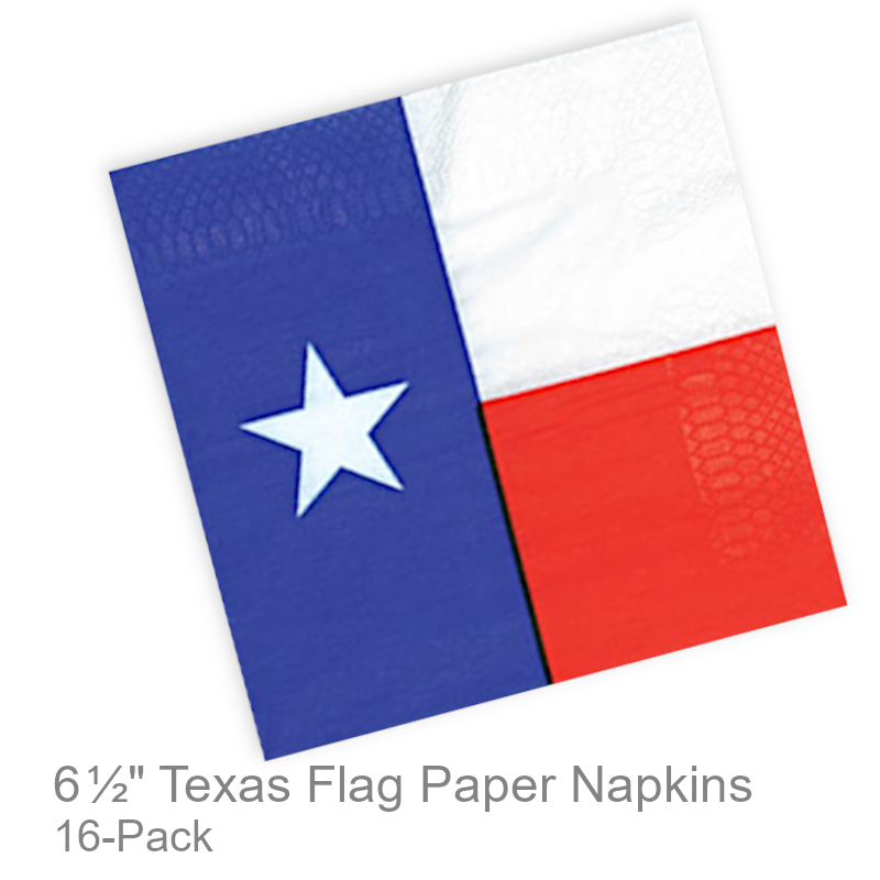 Texas Flag Paper Lunch Napkins | Party Serveware