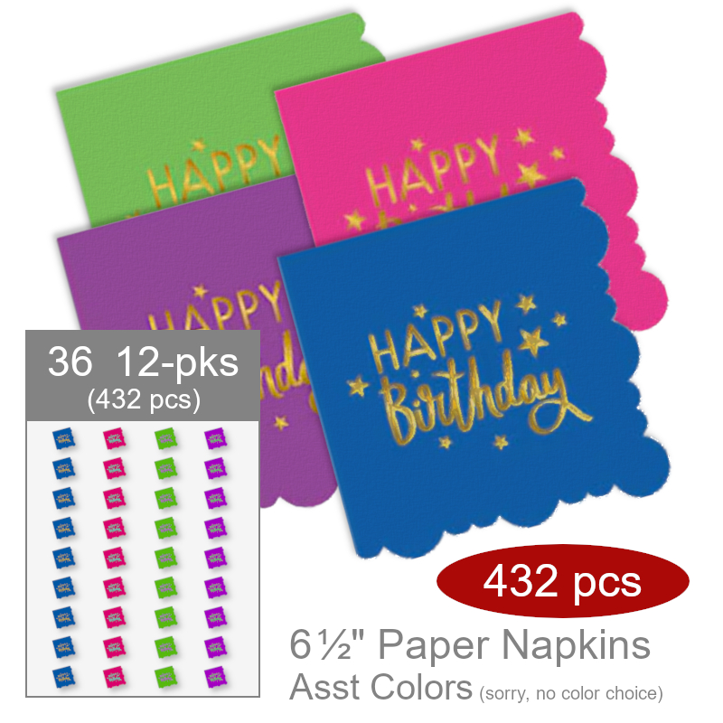 Wholesale Birthday Napkins | Bulk Party Supplies