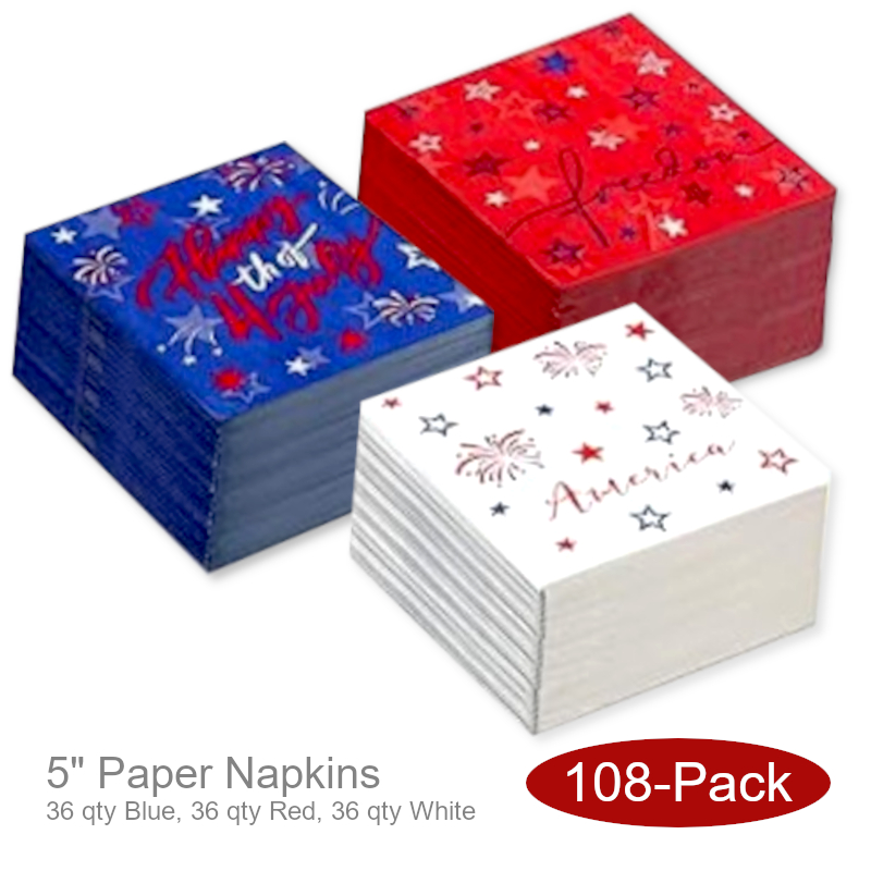 4th of July Paper Napkins Bulk | 4th of July