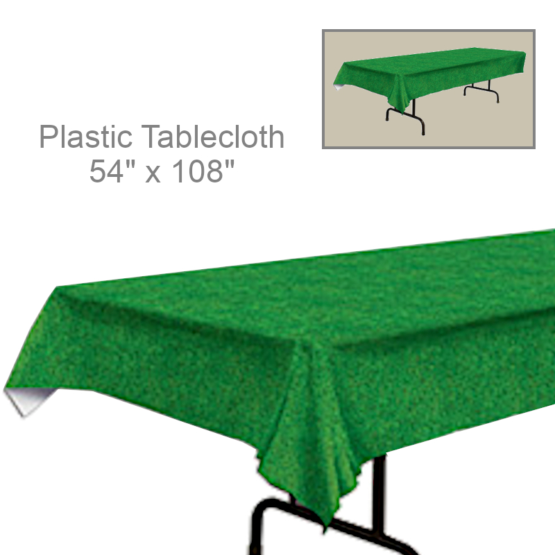 Grass Turf Print Plastic Tablecloth | Party Supplies