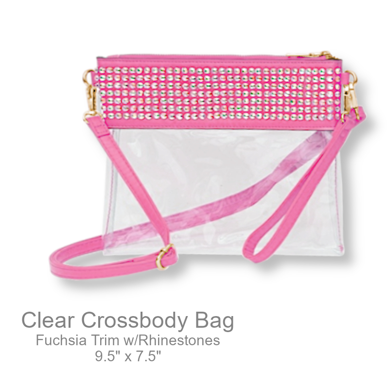 Clear Crossbody Bag With Rhinestones | Womens Purses