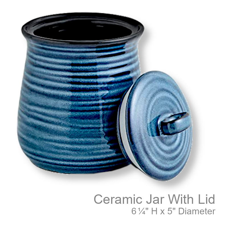 Ceramic Storage Jar With Lid | Office Candy Jar