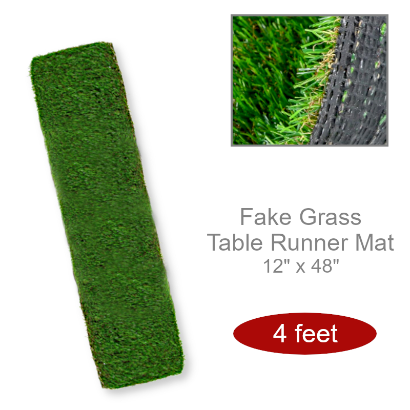 Fake Grass Tablecloth Runner | Party Supplies