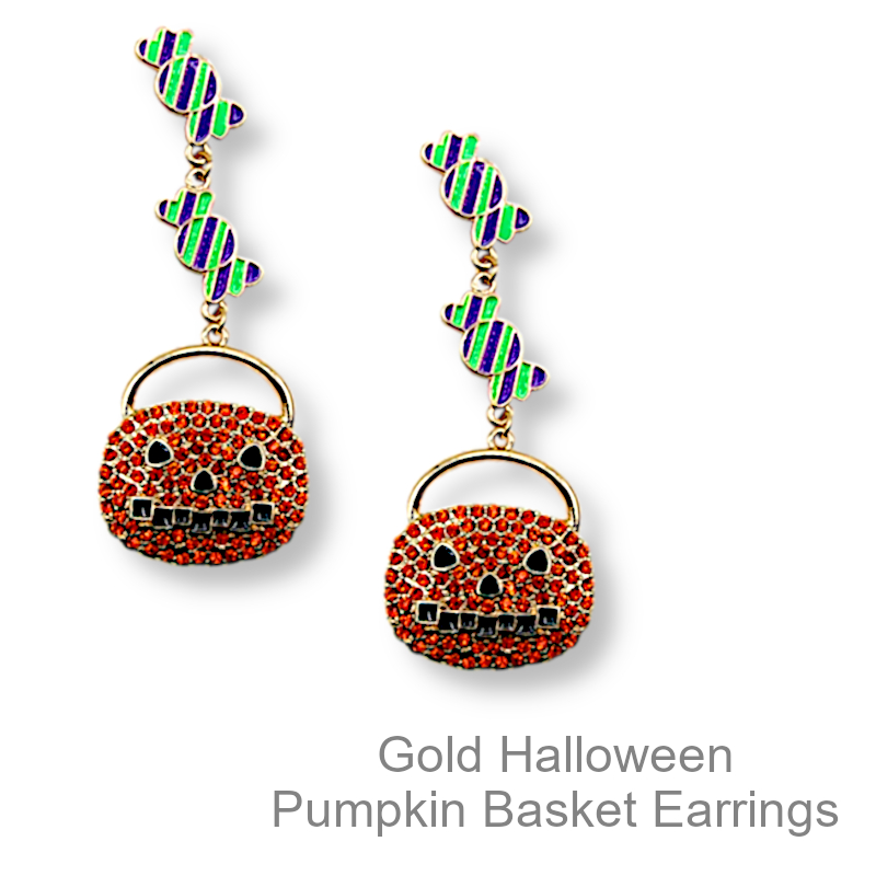 Jack-O-Lantern Earrings | Halloween