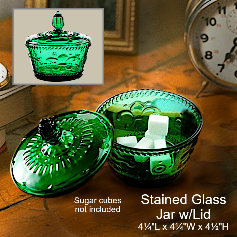 Nostalgic Stained Glass Jar | Office Candy Dish