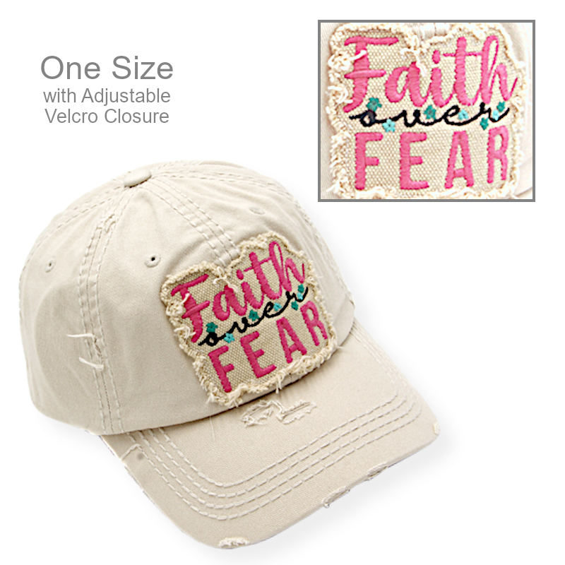 Faith Over Fear Baseball Cap | Hats & Caps