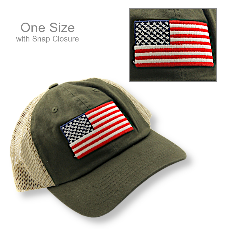 American Flag Patch Mesh Baseball Cap | Hats & Caps